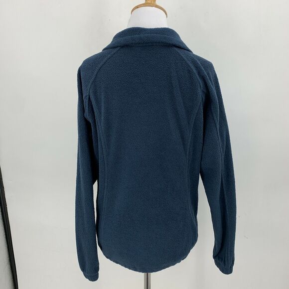 Columbia Jacket Womens M Medium Storm Blue Full Zip Stand Collar Fleece Pockets - Picture 5 of 10